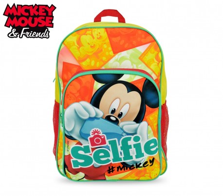 MK16102 Mochila escolar hombro adaptable para Carro de Mickey Mouse 42x31x12cm