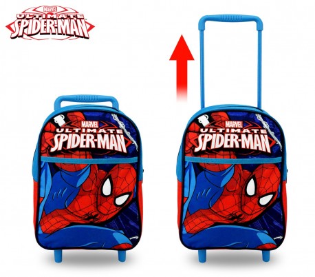  SP16106 Mochila de hombro con carro de Spiderman 34x25x15 cm