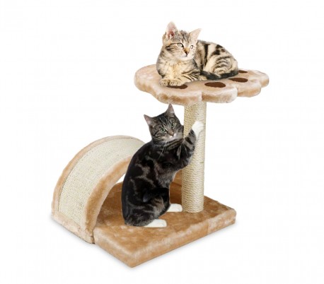 HK1074 Árbol de entrenamiento para gatos con columna en sisal y estanteria