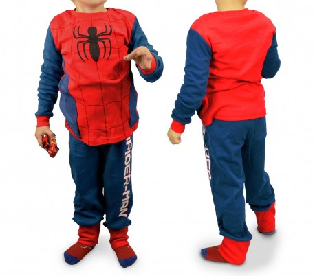 1720 Pijama de algodón para niños con motivo la araña de Spiderman  (4 a 8 años)