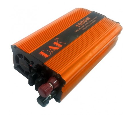 Inversor 1000w 12v 220v usb  camper coche modelo color naranja