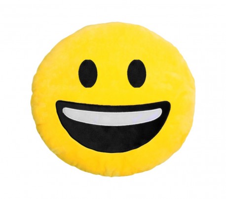 557316 Cojín emoji giño ojo color amarillo ø 34 cm emoticono