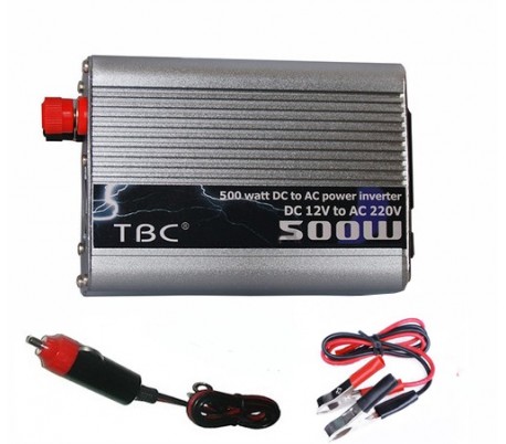 Inversor para coches barco camper 12v dc a 220v ac - 500w