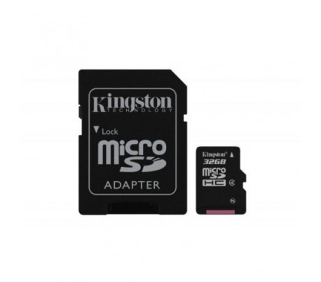 Tarjeta de memoria 32GB (gigabyte) kingston micro sd con memoria externa