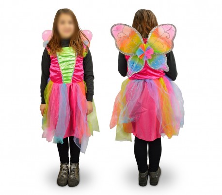 616945 Disfraz de carnaval motivo MARIPOSA (3 a 12 años)