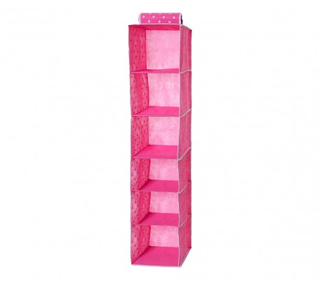 782609 Organizador para colgar ahorra espacio 6 estantes 28 x 28 x 120 cm