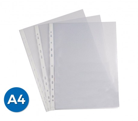 748752 Set 24 pack de 18 sobres transparentes tacto arrugado formato A4