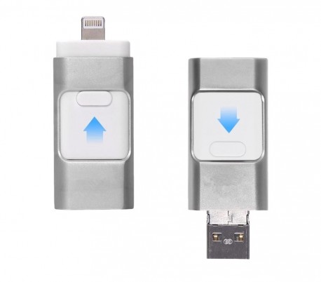 Pendrive usb 3 en 1 conector lightning micro usb 16 GB unidad de almacenamiento