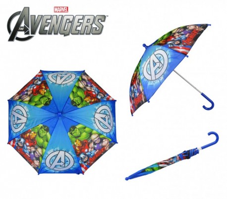 113860 Paraguas para niños modelo The avengers ( Los Vengadores ) 55,5 cm azul