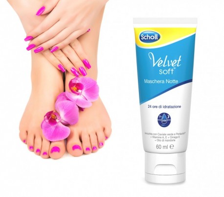 3018786 Dr.Scholl Velvet Soft crema noche para pies 24h de hidratación 60ml