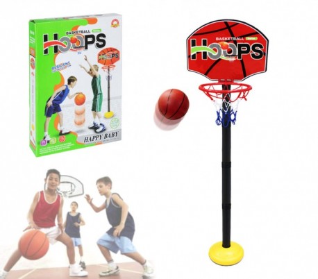 401269 Playset de baloncesto para niños altura canasta ajustable con balón