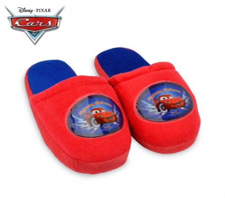 305-444 Zapatillas de casa para niños con forro polar interno Disney Cars