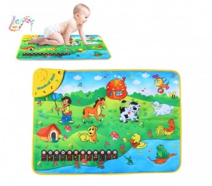 121775 Alfombra musical juego interactivo BABY FARM con melodías 75x50 cm