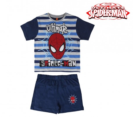 SS17SP Pijama de verano para niños modelo SPIDERMAN talla de 3 a 7 años