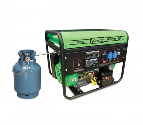 60171 Generador de corriente de fase LPG VINCO 4,8kw 389cc 4 tiempos