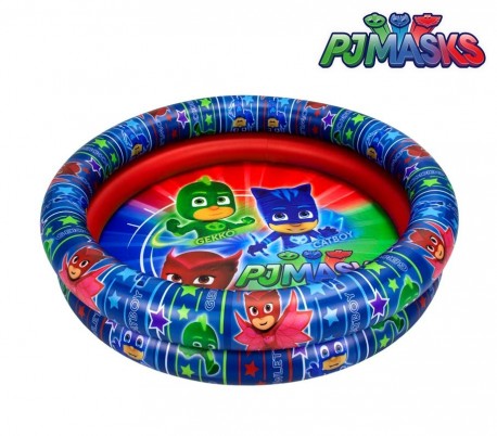 2901 Piscina inflable para niños PJMASKS dos anillos diametro 90 cm