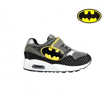 23-2600 Zapatillas de deporte para niños motivo BATMAN con cierre de velcro