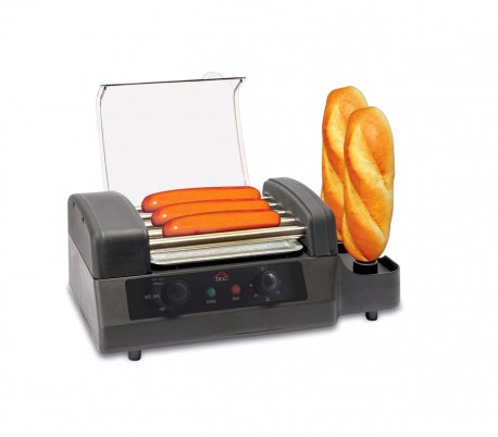 HDM5580N Máquina Hotdog Profesional DCG 180 W con 5 rodillos y 2 pinchos