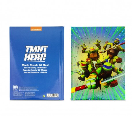 904928 Agenda 10 meses para el colegio TURTLES TMNT HERO NICKELODEON para niños