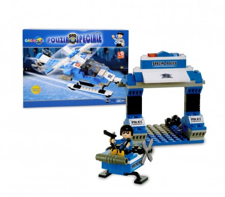 121221 Playset de construcción POLICE SPECIAL CORPS CIGIOKI de 133 piezas