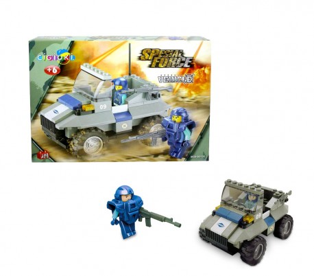 121306 Playset de construcción SPECIAL FORCE VEHICLE CIGIOKI dispone de 103