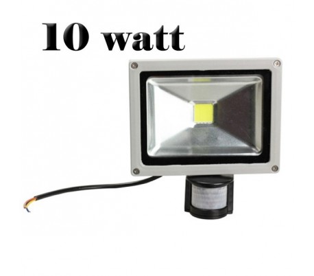 Foco led con sensor de movimiento y sensor crepuscular luz FRIA 6500k ext IP65