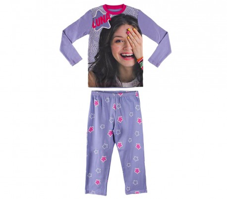 22-1722 Pijama de manga larga para niña SOY LUNA DISNEY tallas 6-8-10-12 años