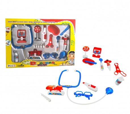 334676 Playset Doctor incluye 13 fantásticos accesorios para aspirantes a médico