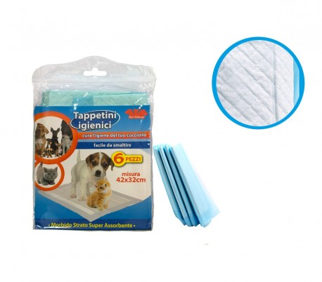 627336 Empapadores higiénicos para cachorros súper absorbente de 6 PZ PET SITTER