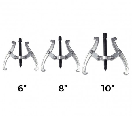 Set de 3 extractores de cojinetes de 2 garras (150 - 200 - 250 mm) 