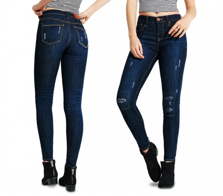 81113 Jeans de cintura alta para mujeres mod. Talla ajustada ANNALAURA - XS a XL