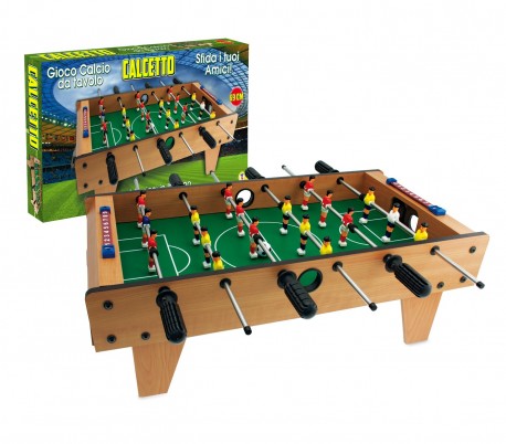 634454 Futbolín de mesa CALCETTO TEOREMA de madera y 6 líneas 69 x 37 cm