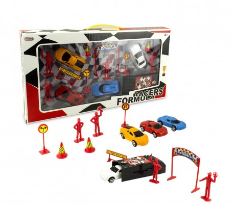 115270 Playset toy cars o go-kart push RACERS FORMULA con accesorios