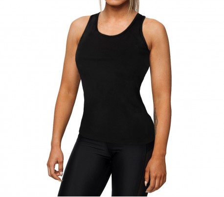 KZ-356 Camiseta sin mangas para mujer en tejido deportivo y fitness transpirable