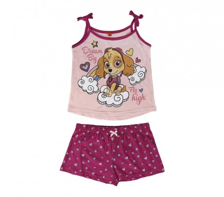 22-1971 Pijama PAW PATROL para niñas SKYE de algodón tallas 2 a 6 años