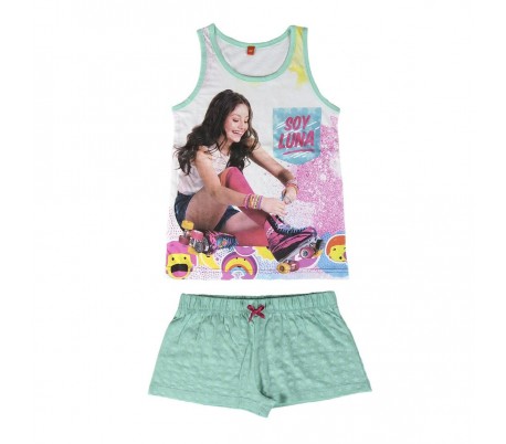 22-1972 Pijama de algodón SOY LUNA para niñas tallas de 6 a 12 años