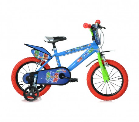 Bicicleta para niños DINO BIKES 416U-PJ talla 16 PJ MASKS edad de 4 a 7 años