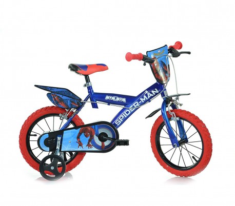 Bicicleta para niños DINO BIKES 123 GL-SP talla 12 SPIDERMAN edad de 3 a 5 años