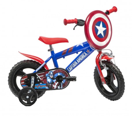 Bicicleta para niños DINO BIKES 412 UL-CA talla 12 AVENGERS de edad 3 a 5 años