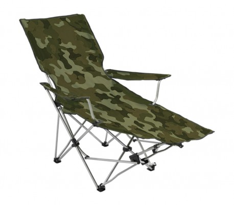 391808 Silla plegable modelo camuflaje con reposapiés ONSHORE camping o jardín