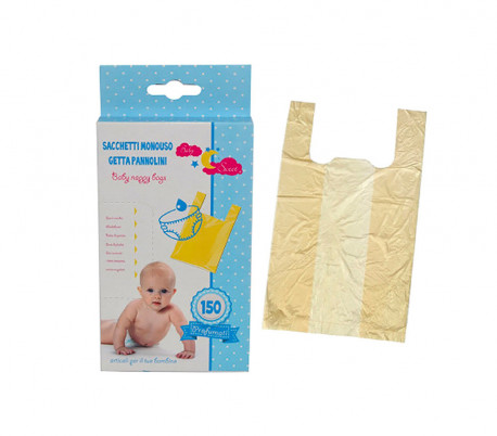 366479 Paquete de 150 bolsas BABY SWEET perfumadas para pañales desechables