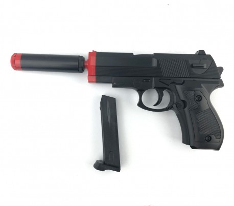 029432 Pistola de juguete VINPORTEX para niños con balínes y cargador