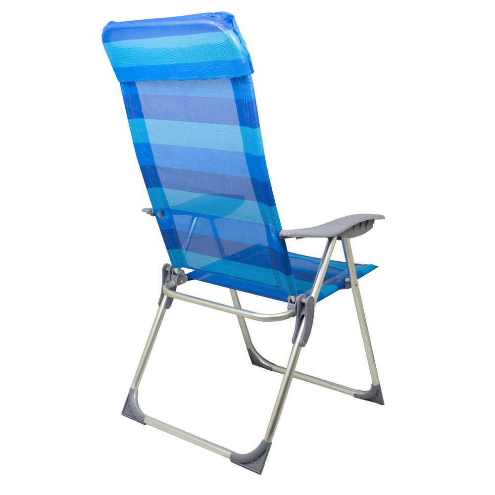 Tumbona plegable de color ONSHORE con respaldo reclinable de aluminio