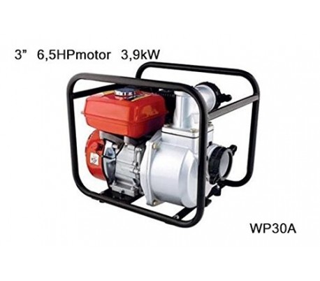 Motobomba - bomba de agua de cebado 3" 6,5HP motor 3,9 Kw