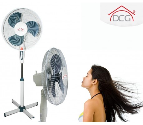 Ventilador de pie diámetro 40 cm - 3 velocidades - 45w - soporte 145cm - VE1625