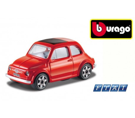 Modelo coche FIAT 500 ROJO a escala 1:43 - Pieza de colección