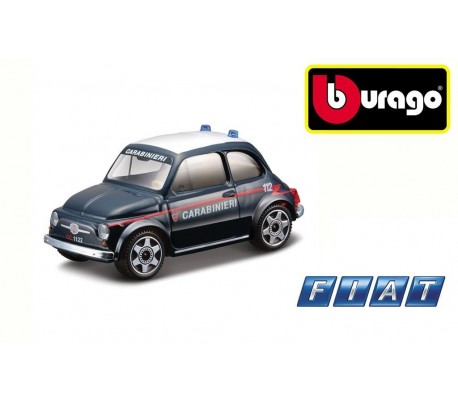 Modelo coche FIAT 500 POLICÍA / CARABINIERI a escala 1:43 - Pieza de colección