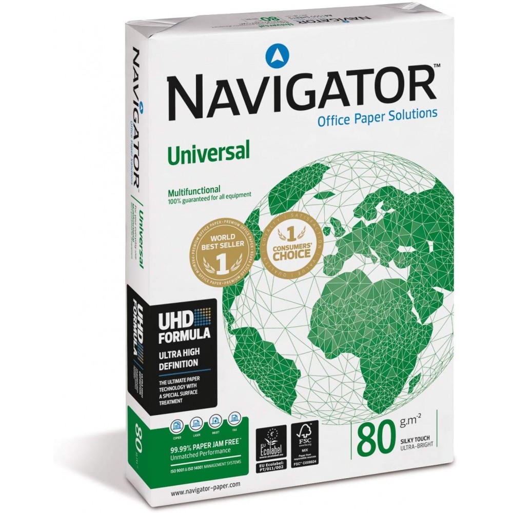 Paquete NAVIGATOR A4 500 hojas de 80 g Copia universal