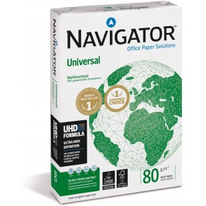 Pack 5 paquetes NAVIGATOR A4 500 hojas de 80 g Copia...