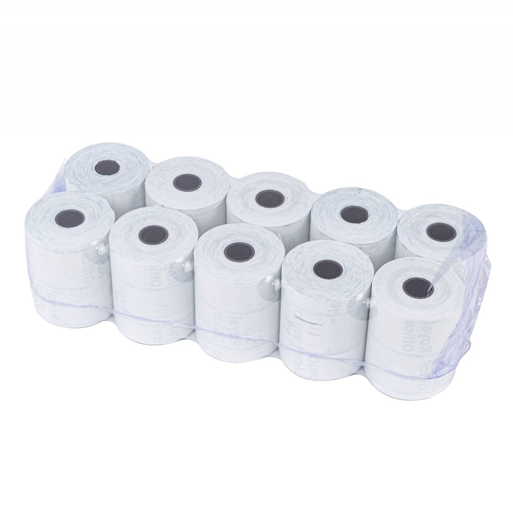 Pack 100 rollos papel térmico ONE OFFICE para casa 57mm x 30mt tubo 12mm 55gr